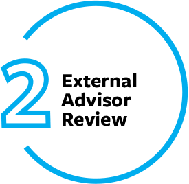 step two: external advisor review