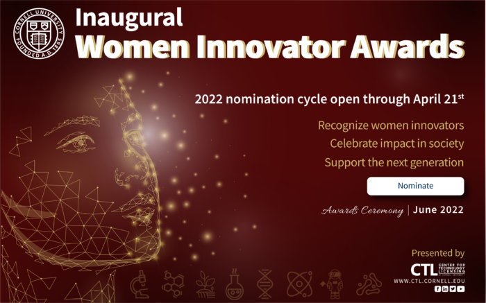poster for Women Innovator Awards