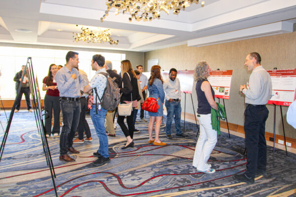 Attendees during poster exhibit and networking