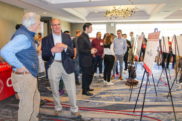 Attendees during poster exhibit and networking