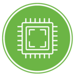 Hightech and hardware track icon