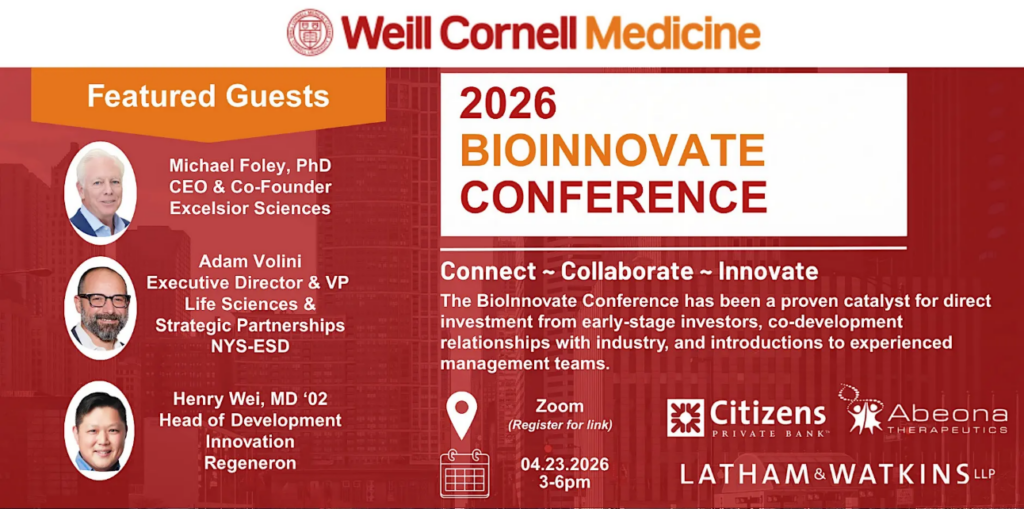 2026 BioInnovate Conference image with information about the event