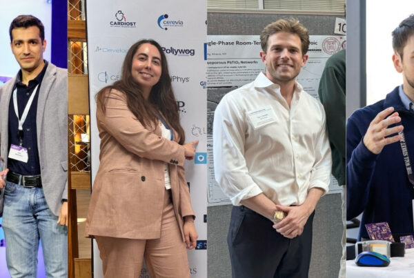 From left: IVSonance's Nicole Lustgarten and Amir Mokhtare, Lucentia's Sahar Jalal, Quantera's Terry Bates, and SensVita's Thomas Conroy.